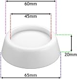 Spares2go White Rubber Feet Pads for Beko Dishwasher Fridge Freezer Anti view 2