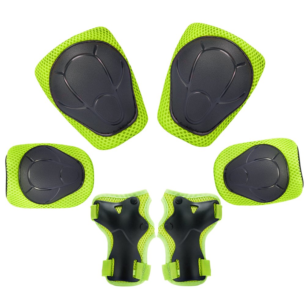 KUYOU Child Kids Protective Gear Set Knee and Elbow Pads with Wrist Guards Toddler for Multi Sports Cycling Bike Rollerblading Skating Volleyball KUYOU Child Kids Protective Gear Set Knee and Elbow Pads with Wrist Guards Toddler for Multi Sports Cycling Bike Rollerblading Skating Volleyball