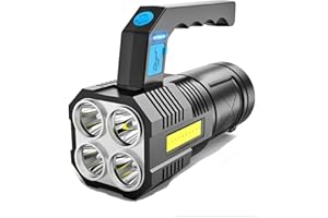 northlet Rechargeable Flashlights, 100000 High Lumens Super Bright Led Tactical Flashlight with 5 Modes (Flashlight Rechargeable Flashlights) (shouti) (shouti)