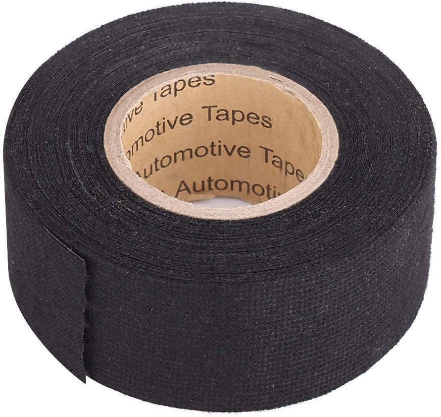 Ejoyous 19mm x 15m/ 32mm*11.5m/ 9mm*25m Fabric Car Tape, Multifunctional Self-adhesive Wiring Harness Tape, Wiring Tape for Car, Motorcycle, Black (32mm * 11.5m) - Image 3