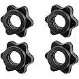 uncakil Dumbbell Collars 1 inch Dumbbell Hex Nut Barbell Collar Clamps Weight Clips for Dumbbells,Spinlock Collars for 1 Inch Standard Barbells Bars Sports Weight Lifting Fitness