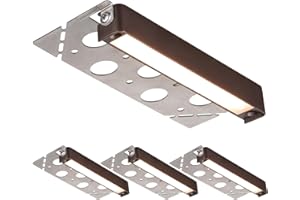 LEONLITE 7 Inch LED Hardscape Lighting, Update Retaining Wall Lights, LED Landscape Lighting, 12-24V AC/DC Paver Light Low Voltage, 3W/4W/5W Dimmable Outdoor Step Lights, 2700K Soft White, ETL, 4 Pack