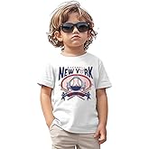 KEKEMI Baseball Shirt for Toddler Boys Girls Baseball Team Print T-Shirt Ballgame Outfit Game Day Tees Cute Summer Sport Tops