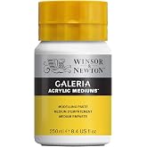 Winsor &amp; Newton Galeria Acrylic Modelling Paste, 8.4-oz (250ml) Jar | Discover Gessos, Mediums, and Additives - Versatile Acrylic Mediums, Ideal for Students, Beginners and for Large Scale Work