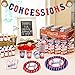 162 Pcs Baseball Party Supplies Baseball Party Tableware Kit Concessions Banner Tablecloth Plates Cups Napkins for Sports Theme Birthday Party Decorations Serves 20 Guests