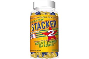 Stacker 2 Fat Burner Capsules, Ephedra Free, 100-Count Bottle