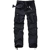 TRGPSG Women's Cargo Pants Relaxed Fit Camo Pants Fashion Y2K Pants Parachute Techwear Work Pants with Multi Pocket