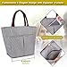 BALORAY Lunch Bag Tote Bag Lunch Bags for Women Lunch Organizer Lunch Holder Lunch Container (G-199L Black)