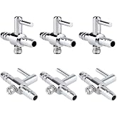 Pawfly 6 PCS 1-Way Aquarium Air Flow Control Lever Straight Valve Distributor Splitter for Fish Tank