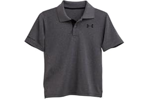 Under Armour Boys' Short Sleeve Ua Match Polo Collared Shirt, Chest Logo, Soft & Comfortable