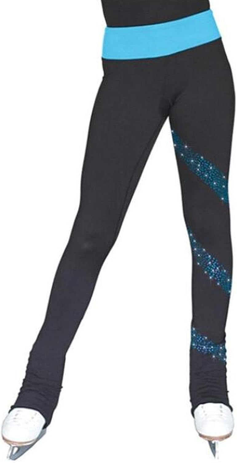 QWA Figura Compresión Patinar Pantalones para Adultos y Niños, Alto