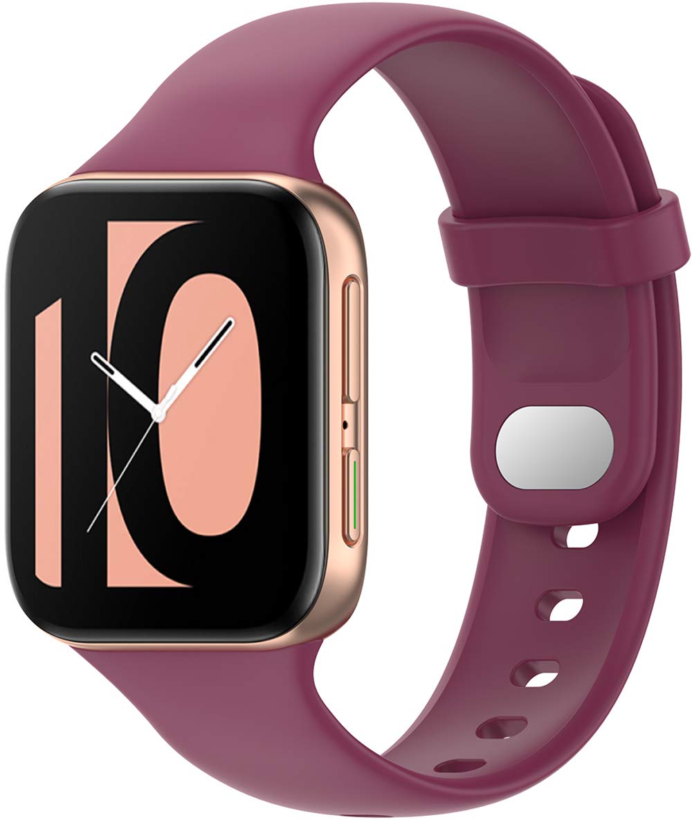 Shieranlee Silicone Watch Strap Compatible with Oppo watch 46mm,Fitness Tracker Replacement Band Wristband Set with Clasp