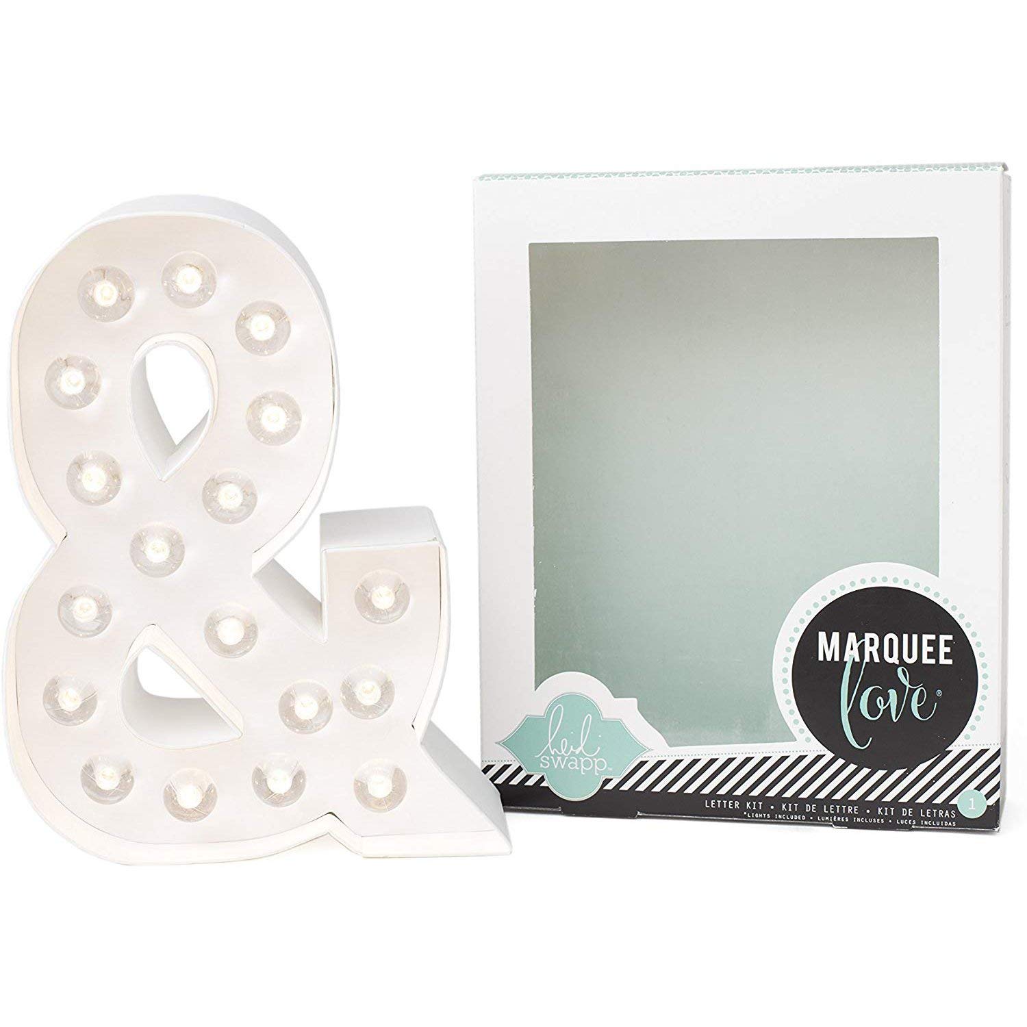 American Crafts Cardboard Heidi Swapp Marquee Love Letters, Numbers and Shapes 8.5-inch, Ampersand