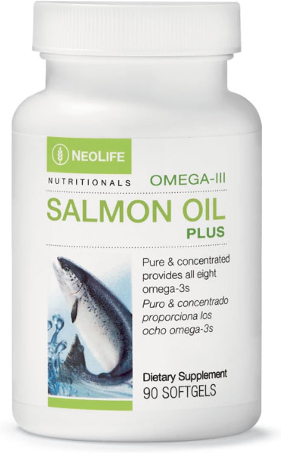 NeoLife Salmon Oil Plus Clinically Proven Formula of ultrapure, Concentrated Fish Oil with All 8 omega-3s to Support Heart Health, Joint Comfort and Inflammation Balance