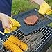 Zestkit 2-Piece Heat Resistant Gloves Silicone BBQ Grill & Pot Holder Set, Mini Handle & Assist Handle, Oven Mitt (Yellow)