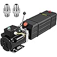 Vevor Hydraulic Pump 16 Quart Hydraulic Motor Hydraulic Lift Single Phase Car Lift 3450 RPM Dump Trailer 208-230 Volt Portable Car Lift 2 Horsepower Auto Lift Vehicle Lift Portable Power Press