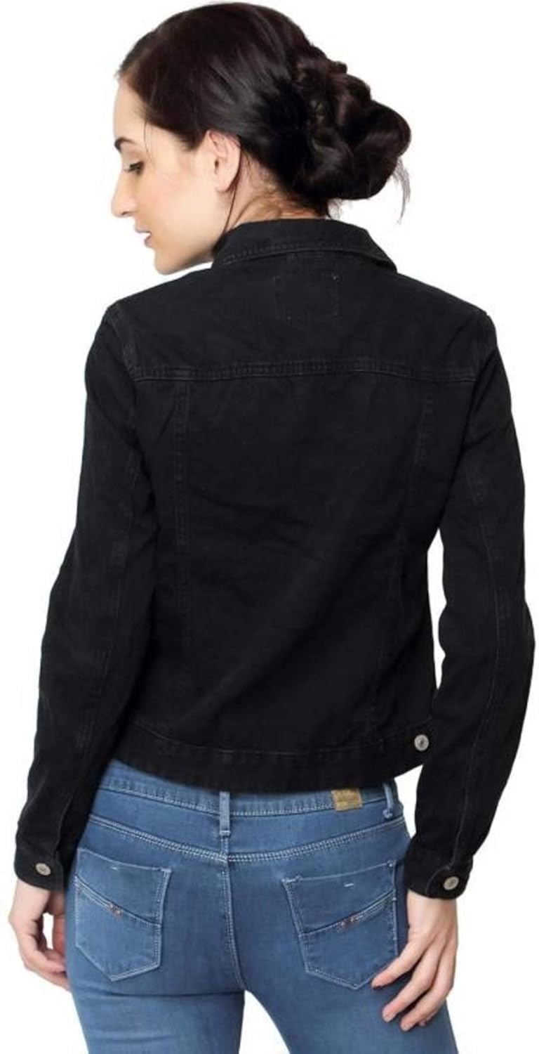 c.cozami full sleeves solid women denim jacket