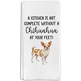 Chihuahua Gifts Kitchen Towels for Dog Lover, Dog Gifts Decorative Towels for Bar Kitchen Bathroom