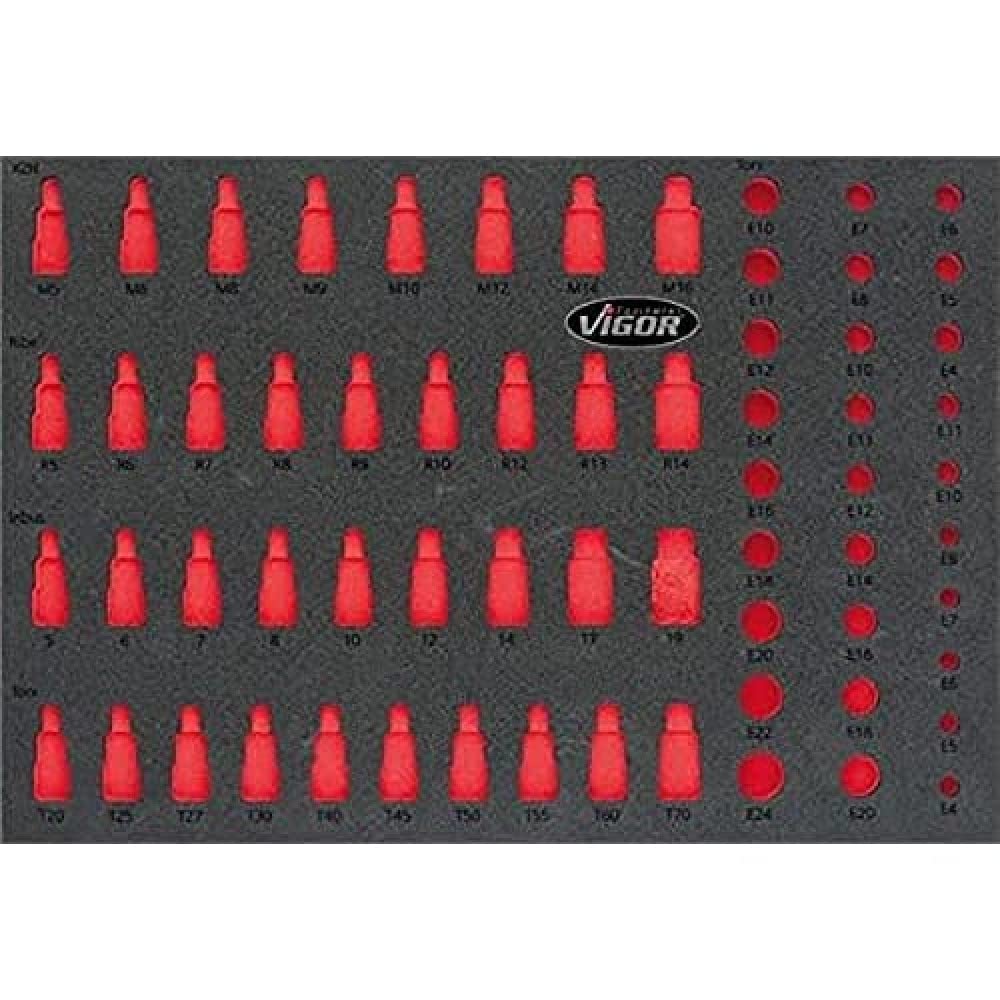 Vigor V2838 1/1 Soft Foam Insert Socket Set