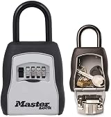 Master Lock Portable Key Safe with Shackle Medium 90 x 157 x 40 mm Outdoor