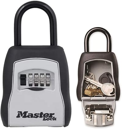 Master Lock Portable Key Safe with Shackle Medium 90 x 157 x 40 mm Outdoor