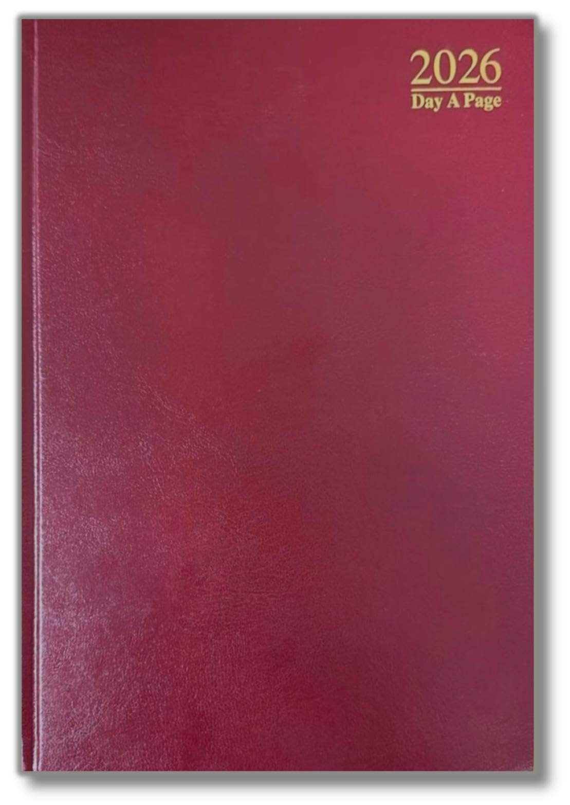 PaulStore 2026 A4 | A5 | A6 Diary Week to View | Page A Day | Desk Diary | Hard Backed For Home And Office Use (Red, A4 Day A Page)