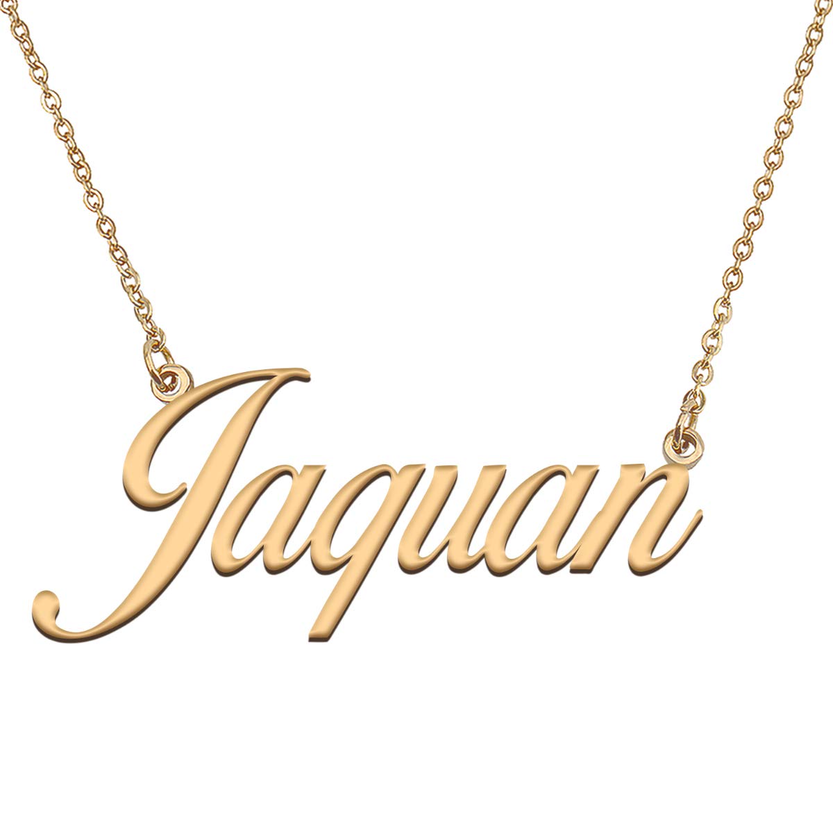 HUAN XUN Customized Custom Simple Any Name Necklace