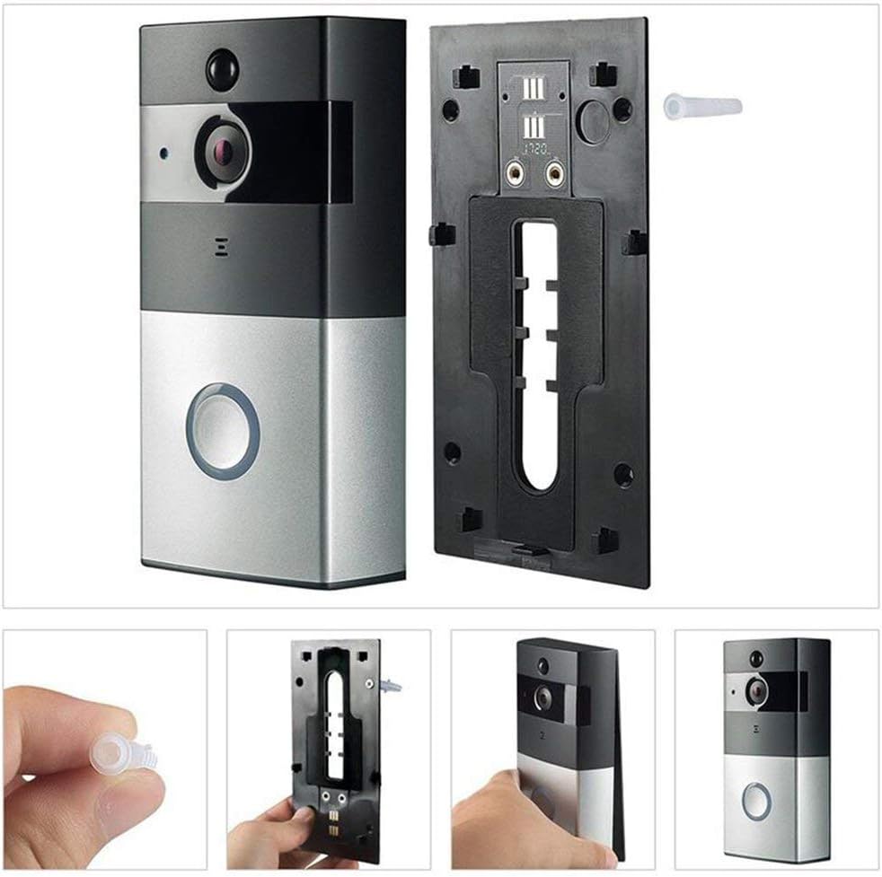 JICHUIO M1-1 720P WiFi Sonnette Audio bidirectionnel ...