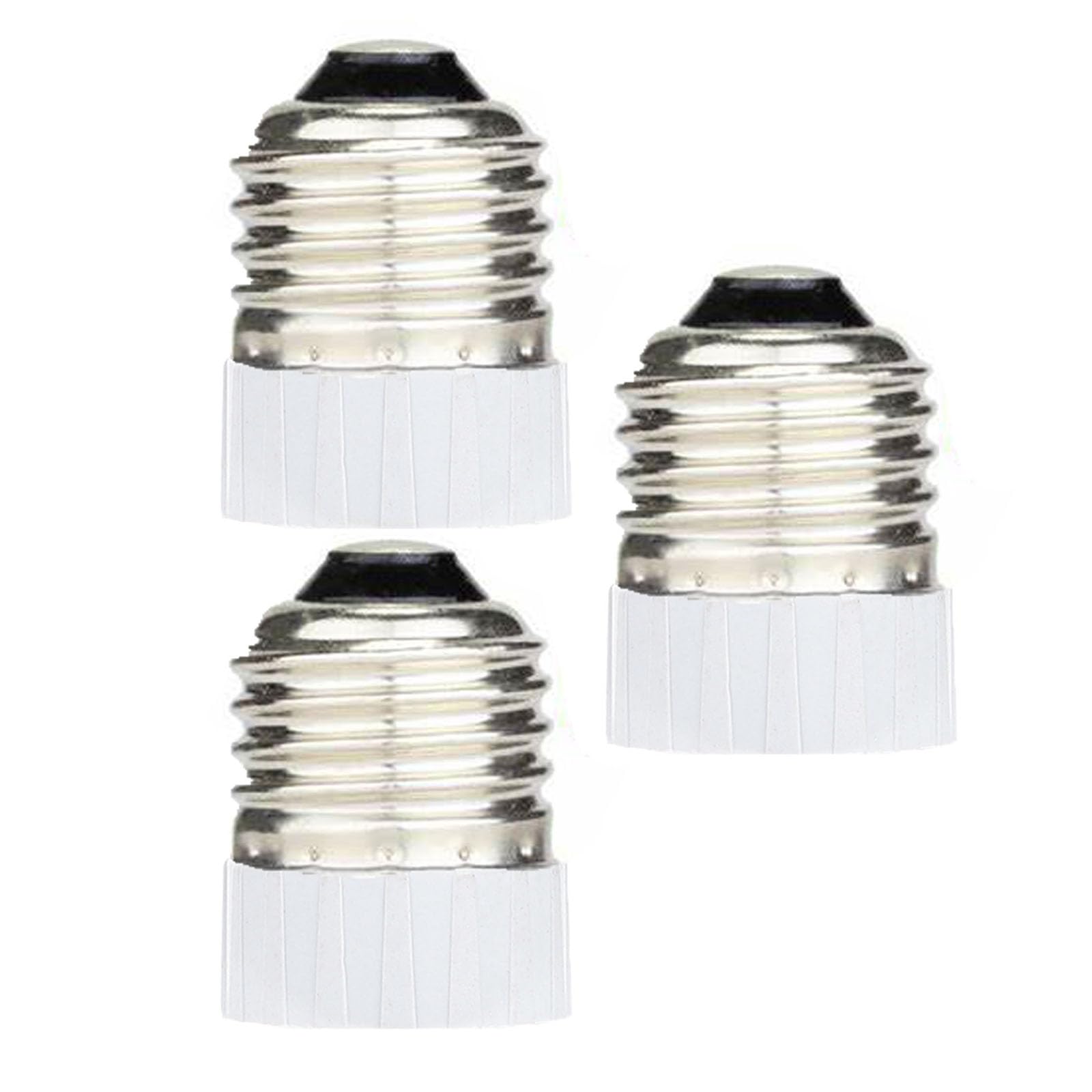 FINELED E27 to MR16 Gu5.3 Adaptor, E26/E27 to MR16/MR11/G4/G6.35 Lamp Holder Converter Adapter (Pack of 3)