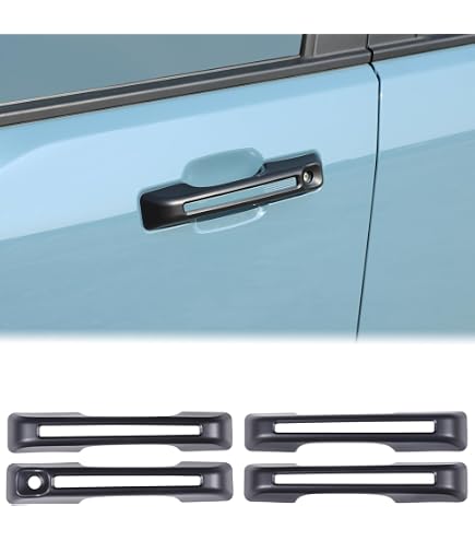 Car Door Handle Cover Trim For Ford Maverick 2022-2025 - Carbon Fiber Grain Exterior Accessories (4 Pcs)