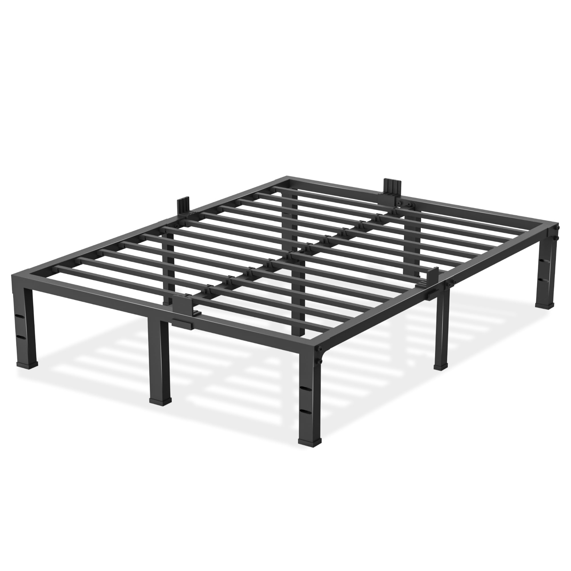 Photo 1 of Yitong Angel Full Size Bed Frame 12 inch High 3500 lbs Heavy Duty Metal Platform Mattress Foundation with Steel Slat Support/No Box Spring Needed/Noise Free/Non-Slip/Easy Assembly