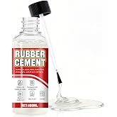 Rubber Cement, Quick Drying, No Bubbles Wrinkles, Water Weather Resistant | Suitable for Home Decoration, DIY Crafts, Paper, Fabric, Wood, Photos, High Viscosity, It Will not Clump or Leave Streak