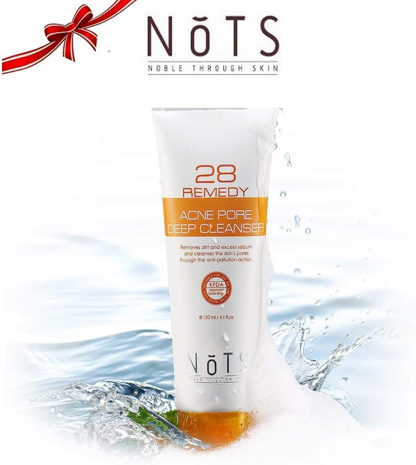 NOTS Korean Cosmetics All Natural Acne Pore Deep Facial Cleanser - Acne Treatment for Face with Salicylic Acid (Facial Cleanser)