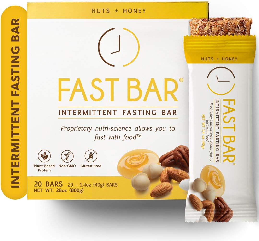 Fast Bar, Nuts & Honey, Gluten Free, Plant Based Protein