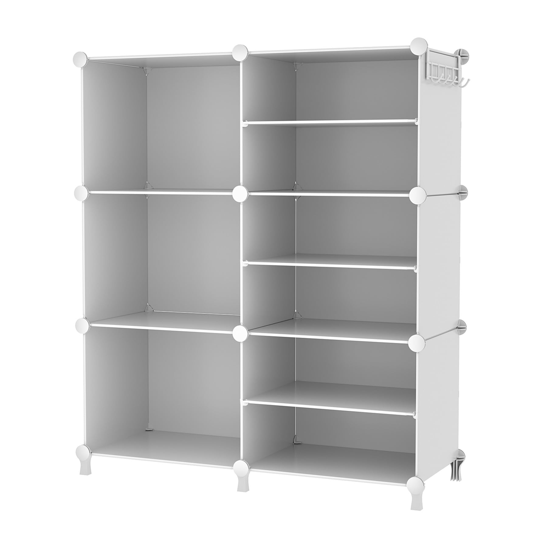 Photo 1 of AWTATOS 6 Cube Closet Organizer Storage Shelves Portable Clothes Organizers and Storage Stackable Cubby Shelving for Closet Bedroom Living Room Office White