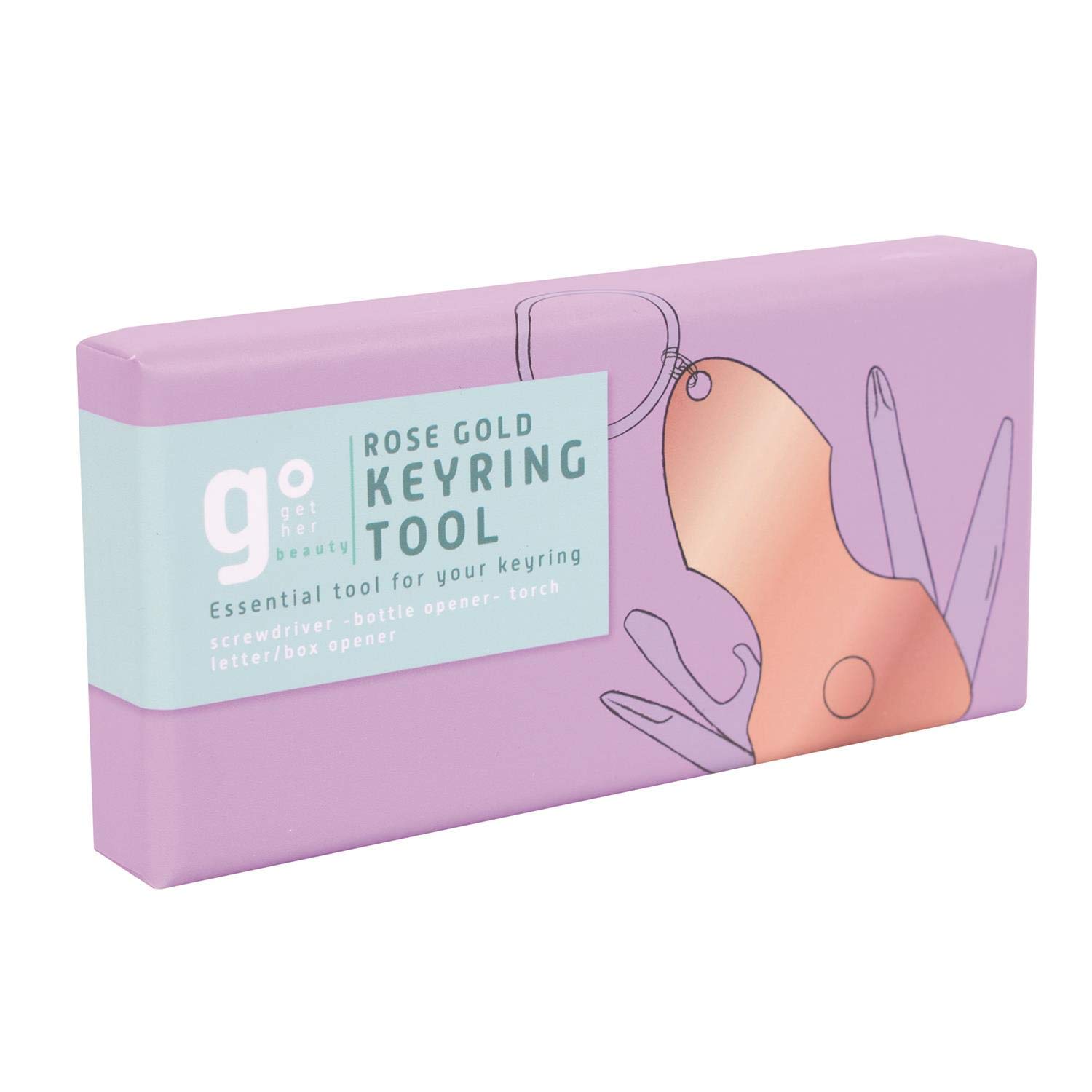 Fizz Creations Rose Gold Key Ring Light