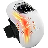 CuPiLo Knee Massager with Heat and Vibration - FSA Eligible HSA - Portable Cordless Knee Massagers for Knee Pain Relief, for The Elderly Seniors Mom Dad Grandpa Grandma