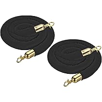 4 Pieds Velours Étançon Corde, 2 Paquets Foules Contrôle Barrières