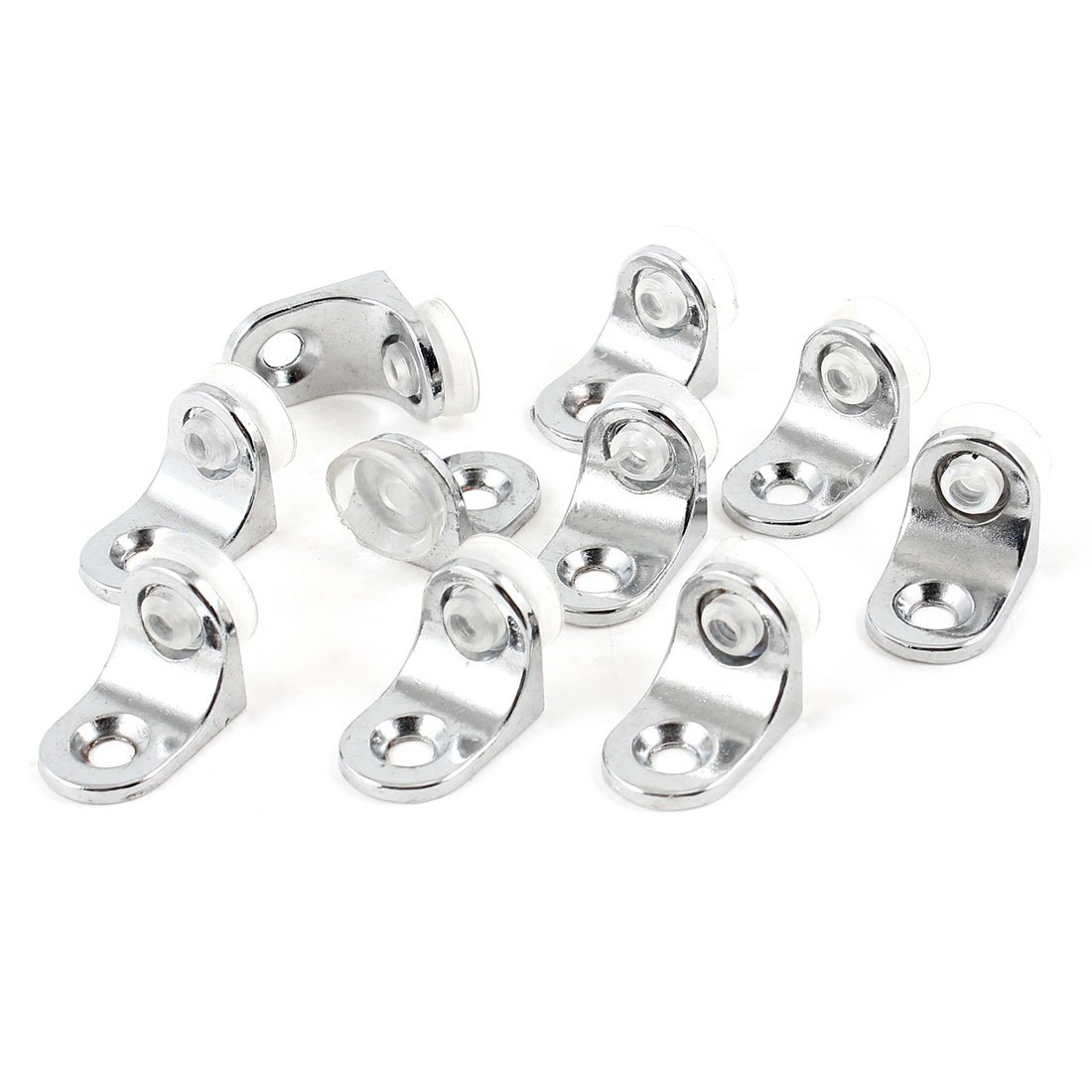 Sourcingmap L Shaped Corner Glass Cabinet Shelf Support Suction Bracket 10 Pcs