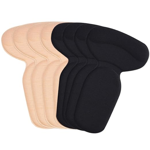 SOUMIT Schuhe Fersenschutz | 4 Paar Memory Foam Starkes Sticky Foot Pad Pflege & High Heels Fersenhalter Kissen Liner für Dam