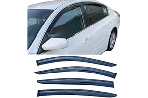 LIKDIKDIK Tape On Window Visors Rain Guards for Nissan Altima 2019-2024,Vent Visors,Side Vent Window Deflector Rain Guard Shade,Car Accessories,Truck Accessories-4pcs