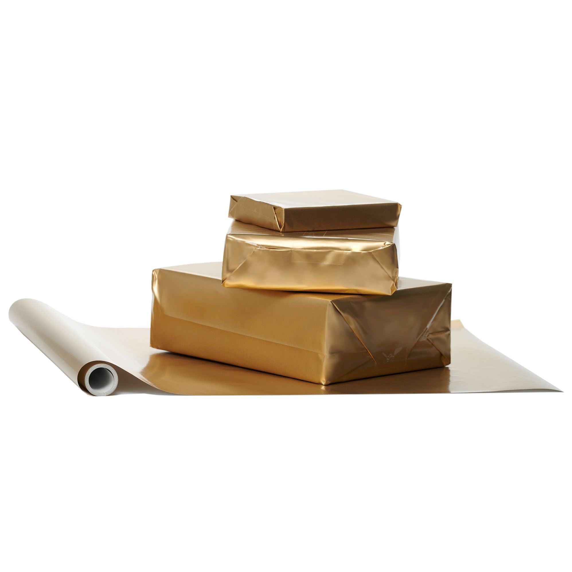 UK Greetings | Wrapping Paper Roll for Him/Her/Friend | Gift Wrapping | Birthdays/Weddings/Valentine's Day/Mother's Day | Gold Design | 10m