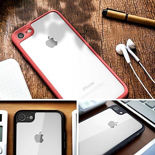 HighSky Soft Silicone Transparent with Coloured sides protection Back Cover For Apple iPhone 6/6s (Blue)
