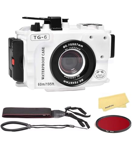 Amazon.com: Seafrogs 60m/195ft Underwater Camera Housing for