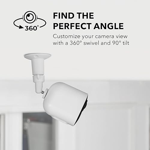 Wasserstein Adjustable Metal Wall Mount Compatible with Arlo