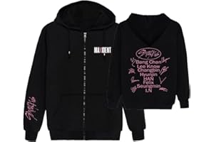 YJYP Kpop Stray Kids Maxident Hoodie Felix Hyunjin Bangchan Han Zipper Jacket