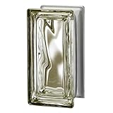 Seves Glass Block Pegasus Metalized R09 Siena Wave