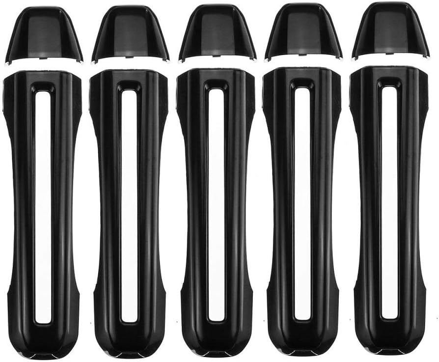 XHULIWQ 10pcs Door Handle Covers & Tailgate Handle Covers ABS Gloss Black Car Accessories,For Jeep Wrangler JL 2018 2019