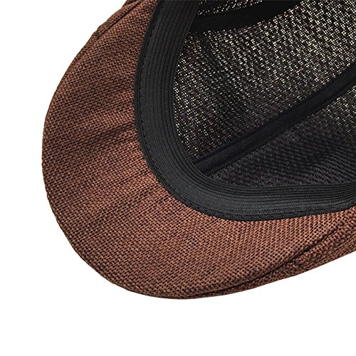 BCDshop Camo Hunting Newsboy Hat Mens Womens Flat Gatsby Ivy Golf Cap Vintage (Black) - Thumbnail 3