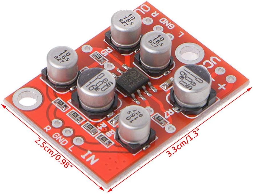 DollaTek DC 5V-15V AD828 OP Amp Preamplifier Board, 1-Channel, Surface Mount, DollaTek Brand, Model AD828 - Image 4